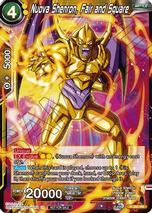 Image of Nuova Shenron, Fair and Square (Unison Warrior Series Tournament Pack Vol.3) (P-285) - Tournament Promotion Cards