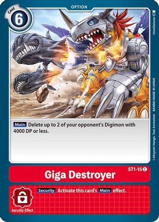 Image of Giga Destroyer (ST1-15) - Starter Deck 01: Gaia Red