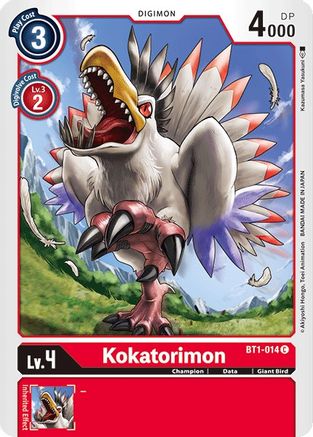 Image of Kokatorimon (BT1-014) - Release Special Booster 1.0
