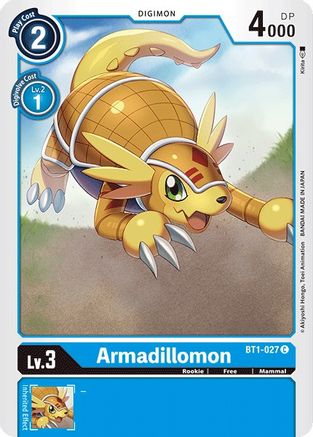 Image of Armadillomon - BT1-027 (BT1-027) - Release Special Booster 1.0