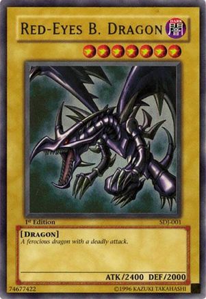 Image of Red-Eyes B. Dragon (SDJ-001) - Starter Deck: Joey Unlimited