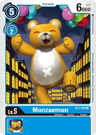 Image of Monzaemon (BT1-038) - Release Special Booster 1.0