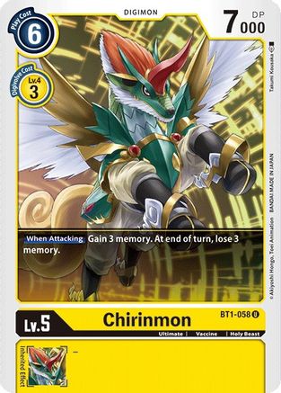 Image of Chirinmon (BT1-058) - Release Special Booster 1.0