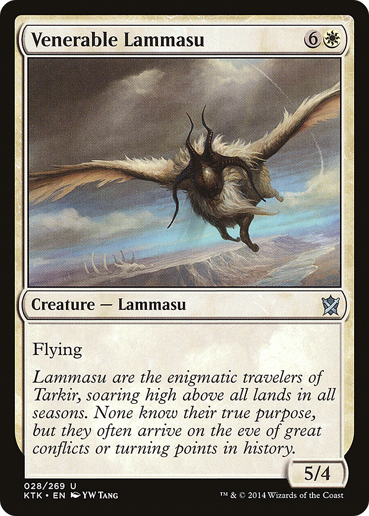 Image of Venerable Lammasu (KTK-028) - Khans of Tarkir Foil