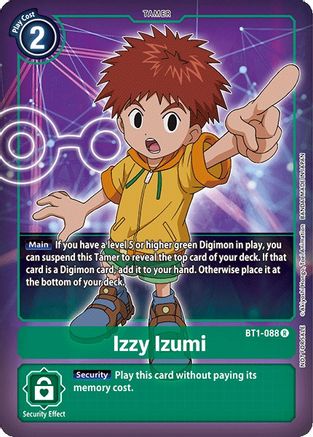 Image of Izzy Izumi (Box Topper) (BT1-088) - Release Special Booster 1.0 Foil