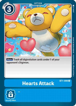 Image of Hearts Attack (BT1-099) - Release Special Booster 1.0