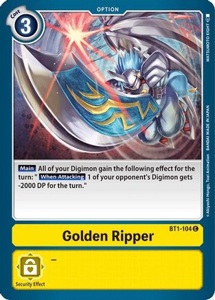 Image of Golden Ripper (BT1-104) - Release Special Booster 1.0