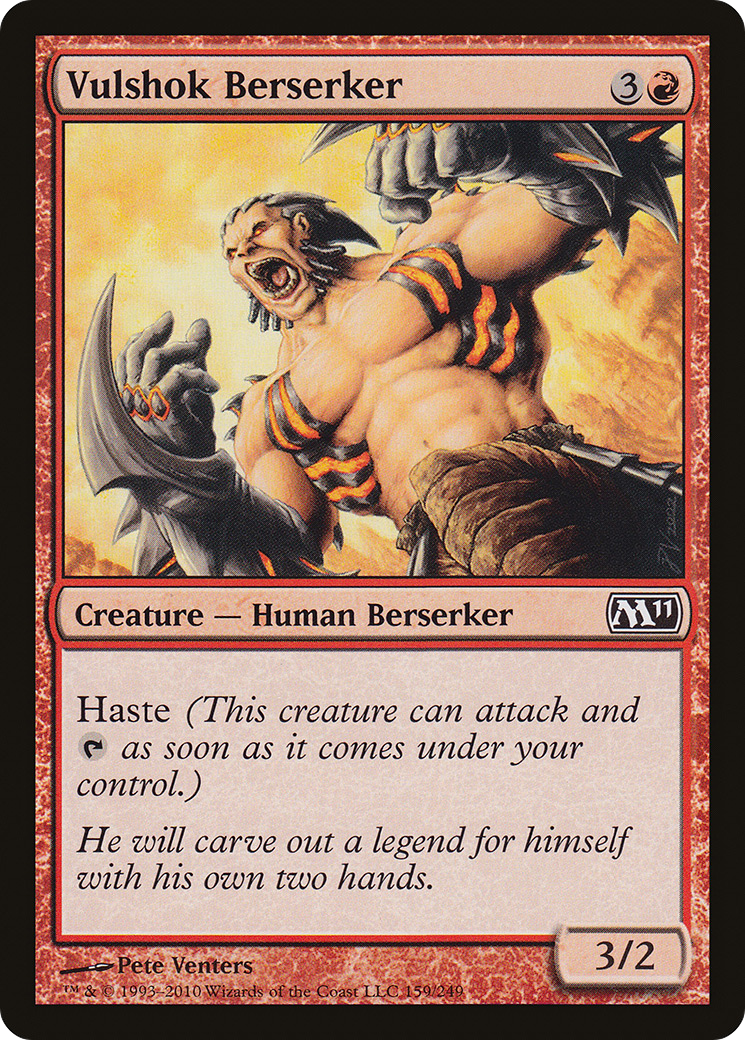 Image of Vulshok Berserker (M11-159) - Magic 2011 Foil