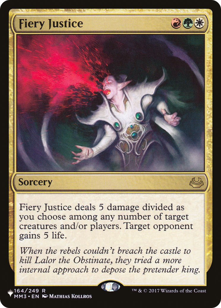 Image of Fiery Justice (LIST-164/249) - The List