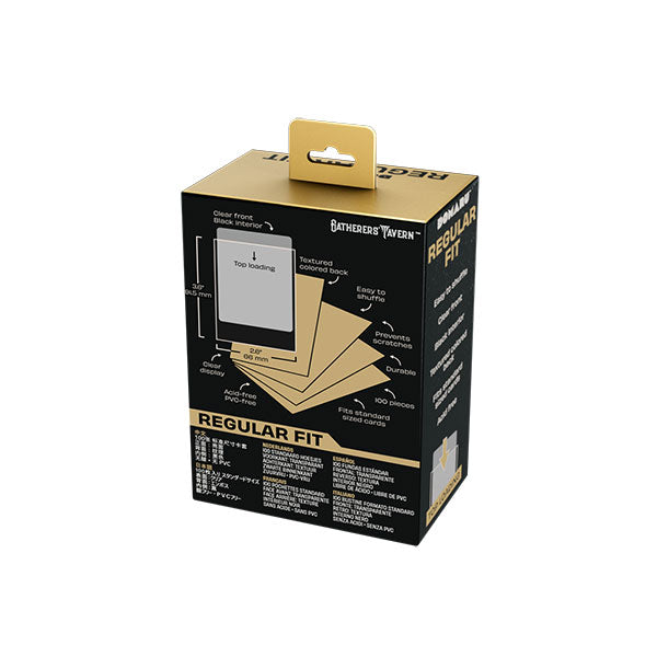 Image of Card Sleeves: Standard DOMARU Regular Fit- Sunspire Gold (100 ct.)
