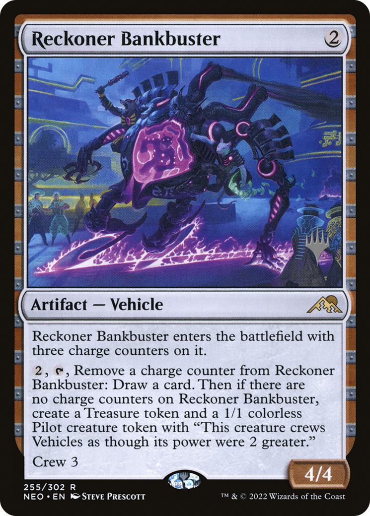 Image of Reckoner Bankbuster (PPNEO-255) - Kamigawa: Neon Dynasty Promos