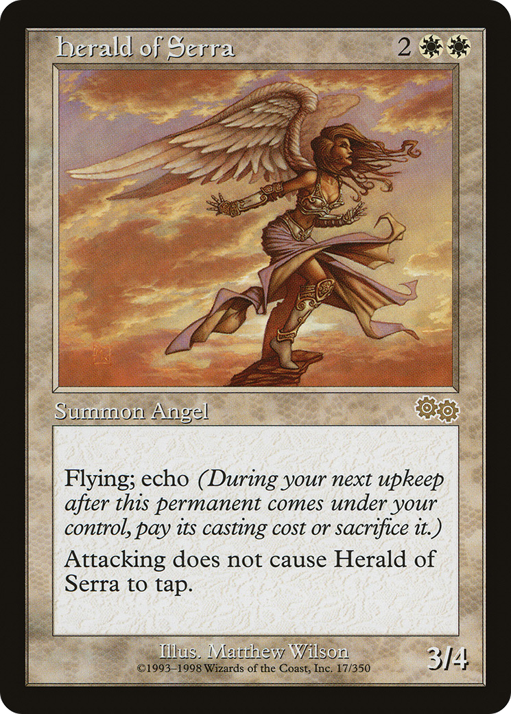 Image of Herald of Serra (USG-017) - Urza's Saga
