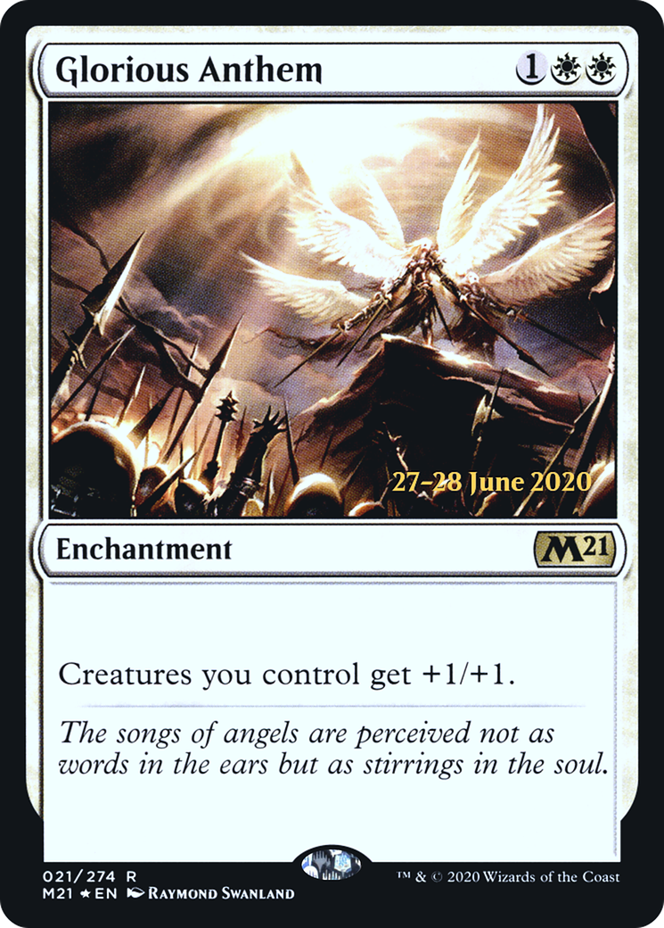 Image of Glorious Anthem (PRE-021) - Core Set 2021 Promos Foil