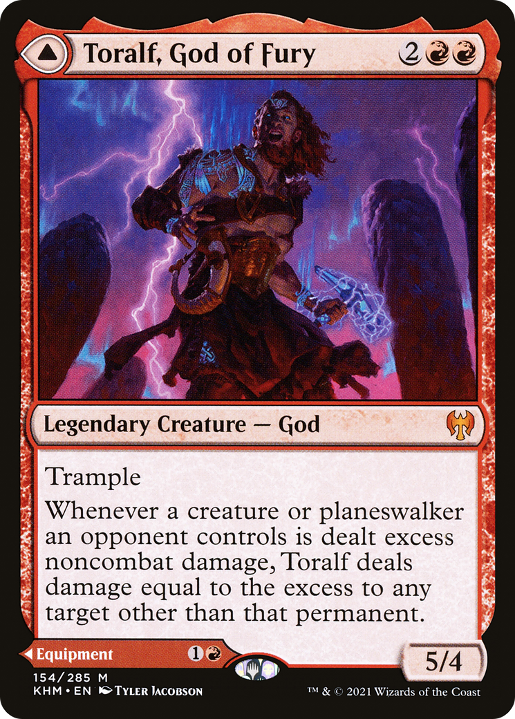 Image of Toralf, God of Fury (KHM-154) - Kaldheim