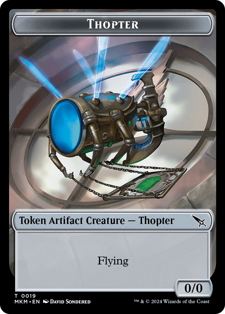 Image of Thopter (TMKM-019) - Murders at Karlov Manor Tokens Foil