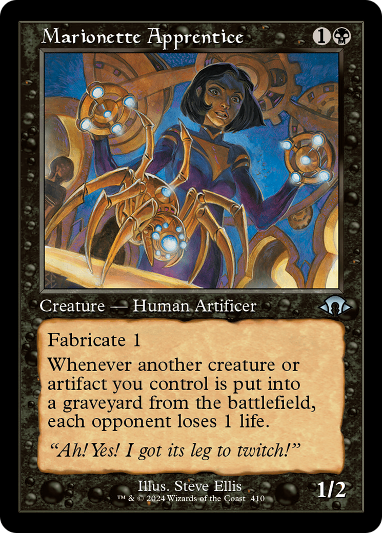 Image of Marionette Apprentice (Retro Frame) (MH3-410) - Modern Horizons 3 Foil