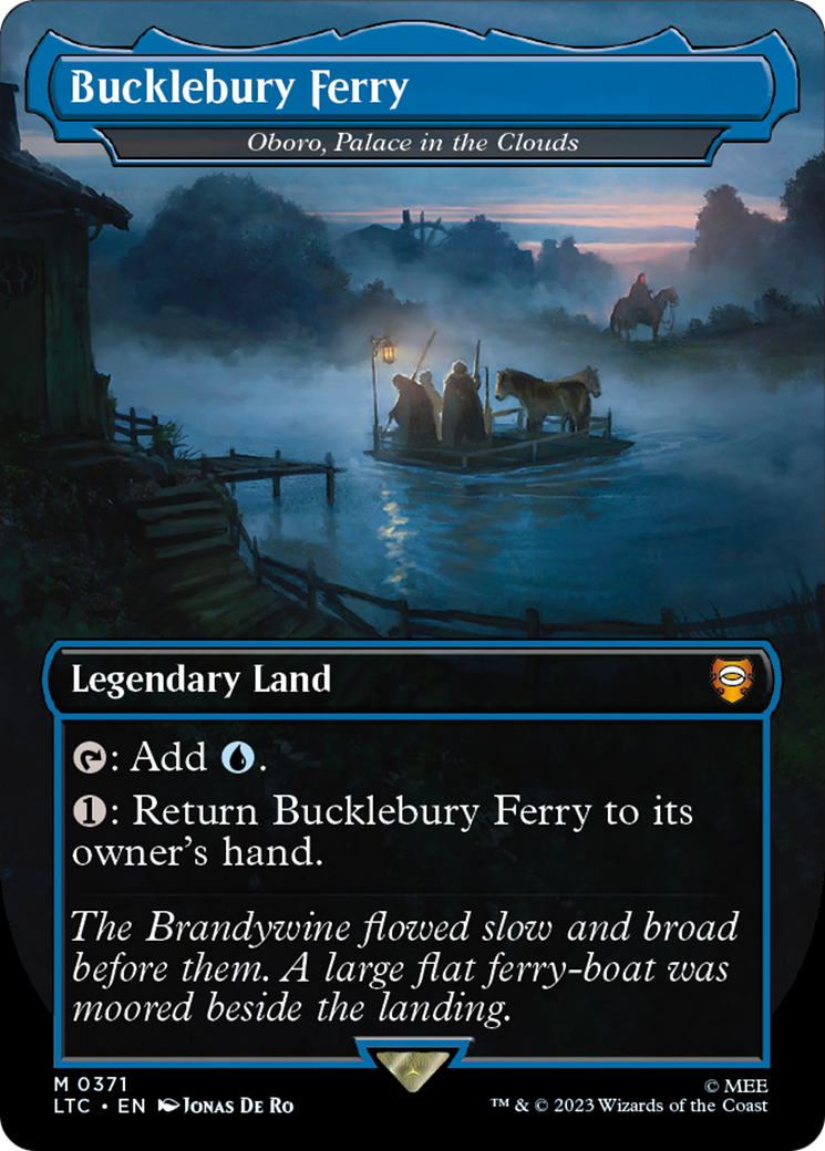 Image of Bucklebury Ferry - Oboro, Palace in the Clouds (LTC-371) - Tales of Middle-earth Commander / Bucklebury Ferry (Borderless) Foil