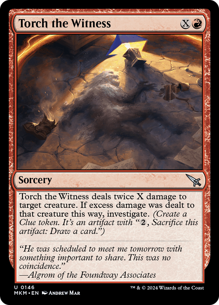 Image of Torch the Witness (a) (MKM-146) - Murders at Karlov Manor Foil