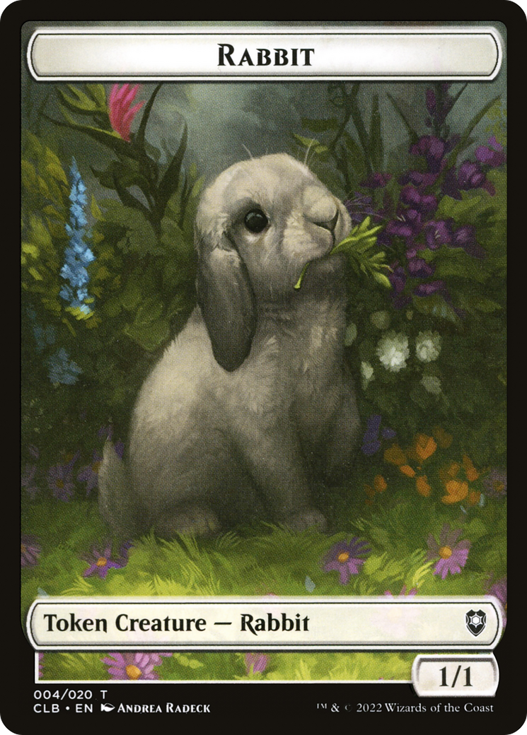 Image of Rabbit Token (CLB-004) - Battle for Baldur's Gate Tokens
