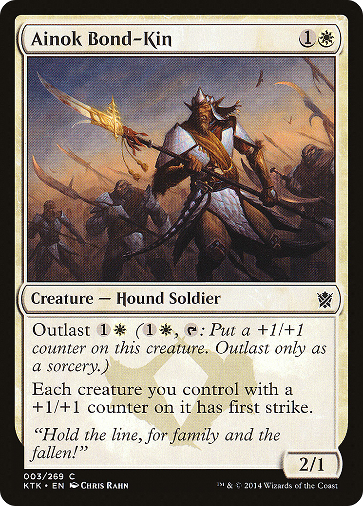 Image of Ainok Bond-Kin (KTK-003) - Khans of Tarkir Foil