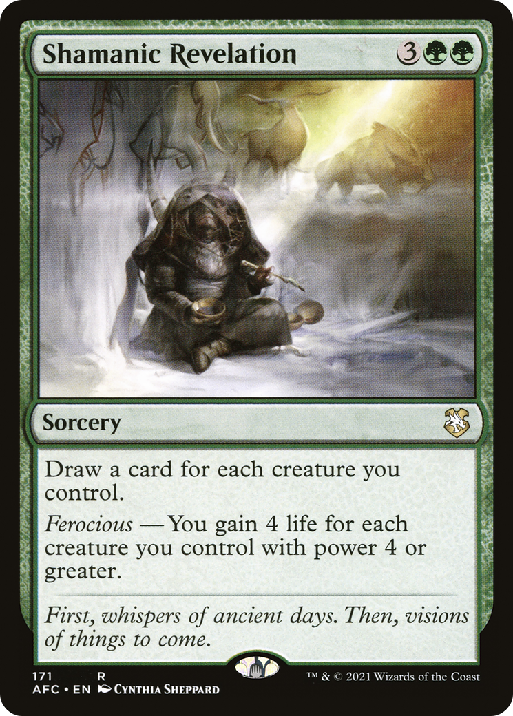 Image of Shamanic Revelation (AFC-171) - Forgotten Realms Commander