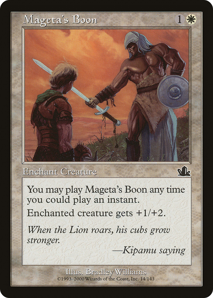 Image of Mageta's Boon (PCY-014) - Prophecy