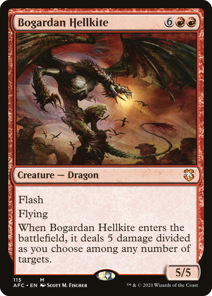 Image of Bogardan Hellkite (AFC-115) - Forgotten Realms Commander