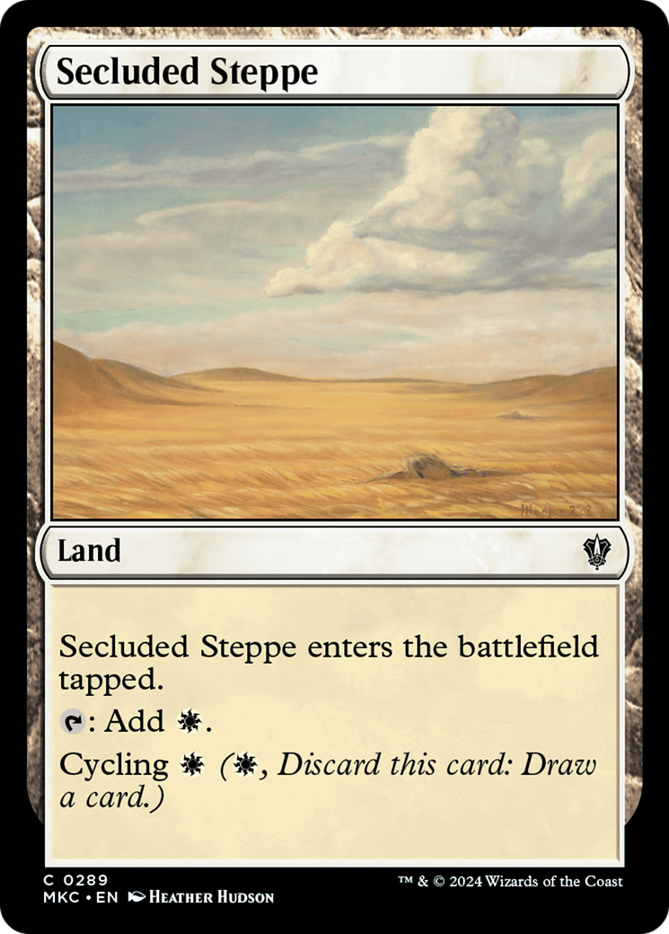 Image of Secluded Steppe (MKC-289) - Murders at Karlov Manor Commander