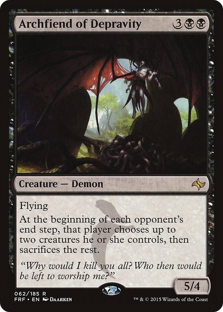 Image of Archfiend of Depravity (FRF-062) - Fate Reforged