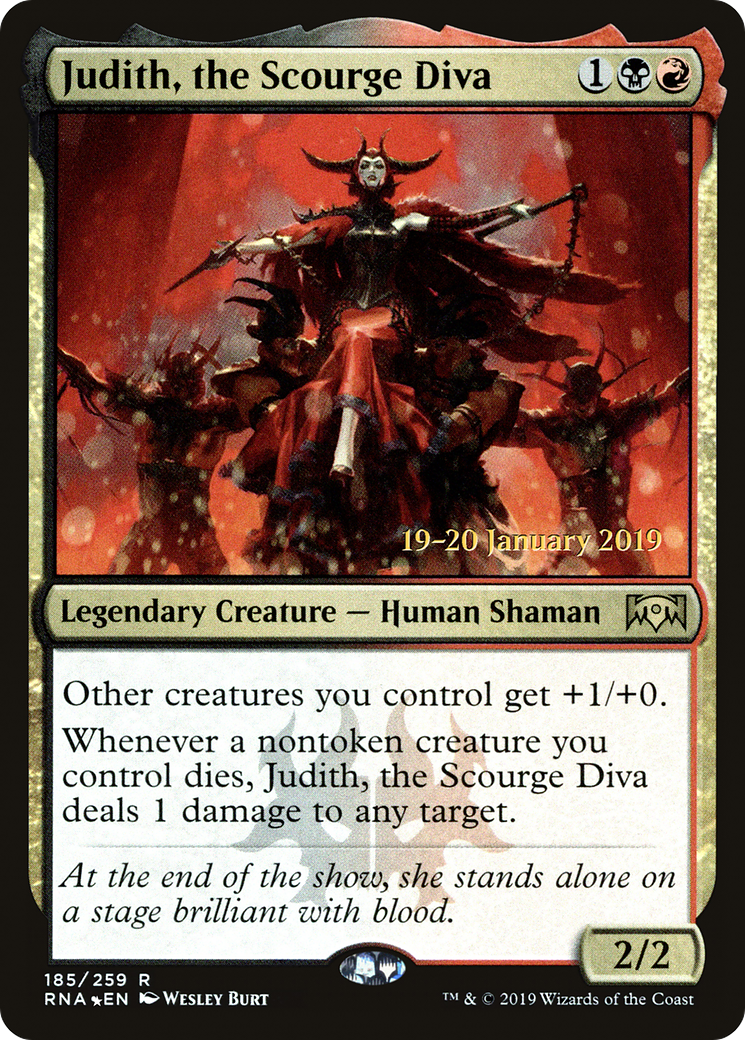 Image of Judith, the Scourge Diva (PRE-185) - Ravnica Allegiance Promos Foil