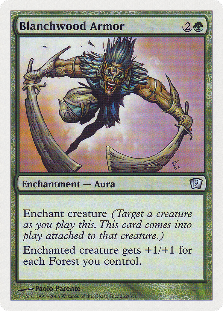 Image of Blanchwood Armor (9ED-232) - 9th Edition Foil