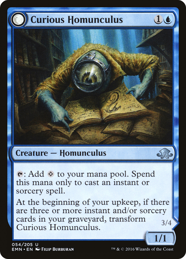 Image of Curious Homunculus (EMN-054) - Eldritch Moon: (mooneldrazidfc)