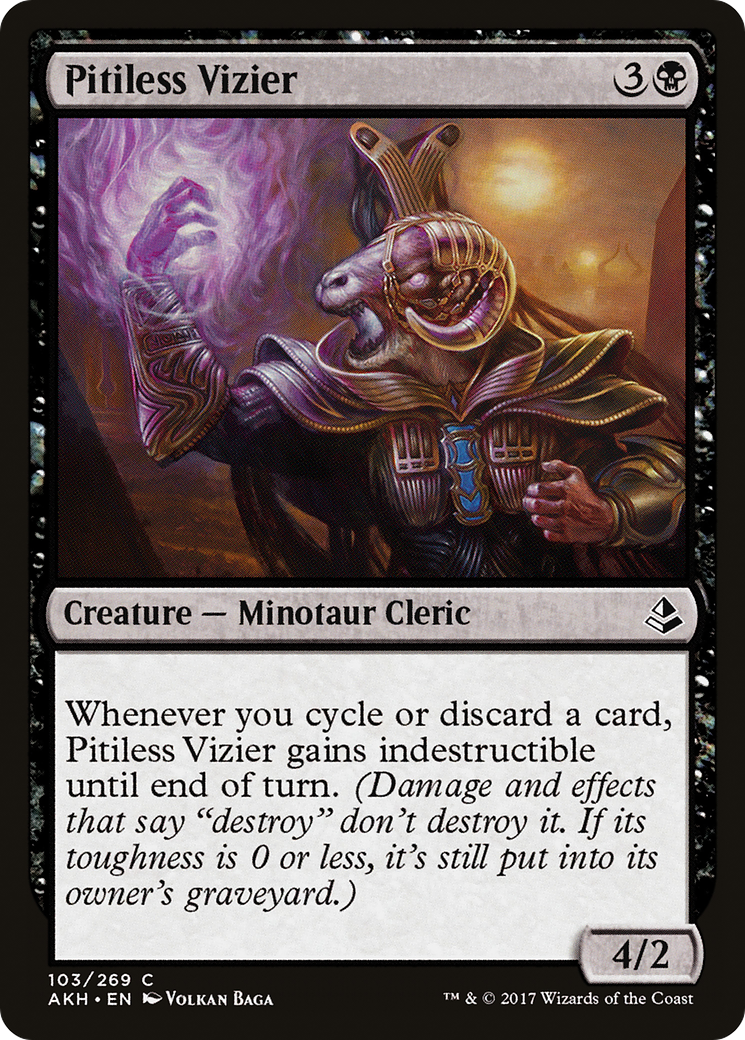 Image of Pitiless Vizier (AKH-103) - Amonkhet Foil