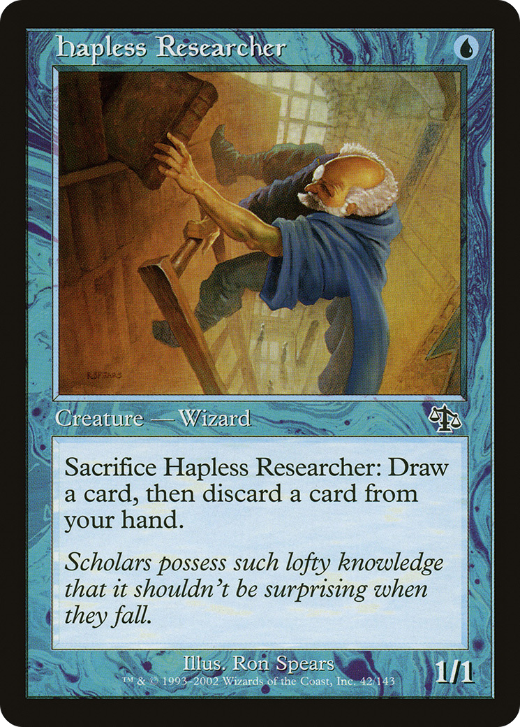 Image of Hapless Researcher (JUD-042) - Judgment Foil