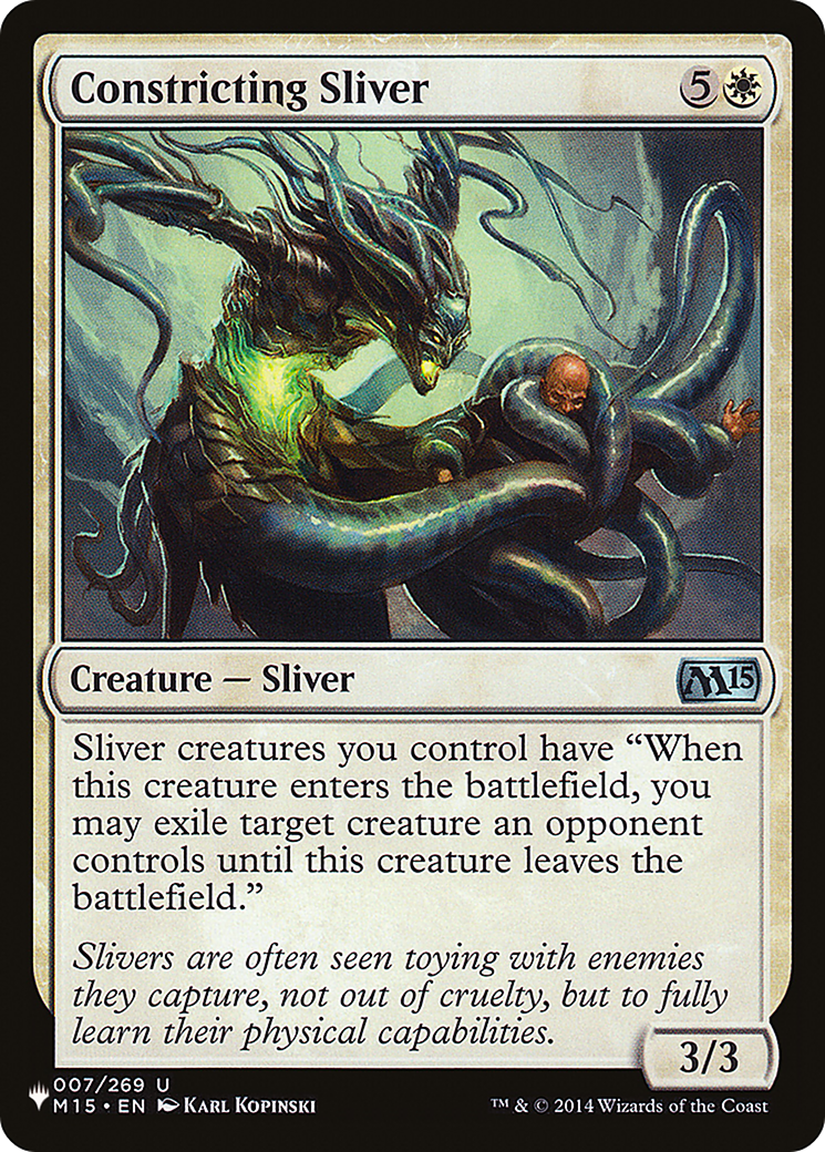 Image of Constricting Sliver (LIST-M15-7) - The List