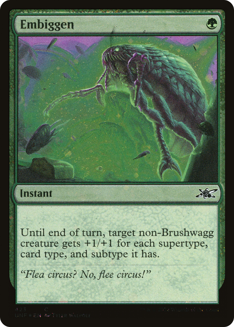 Image of Embiggen (Galaxy Foil) (UNF-423) - Unfinity Foil