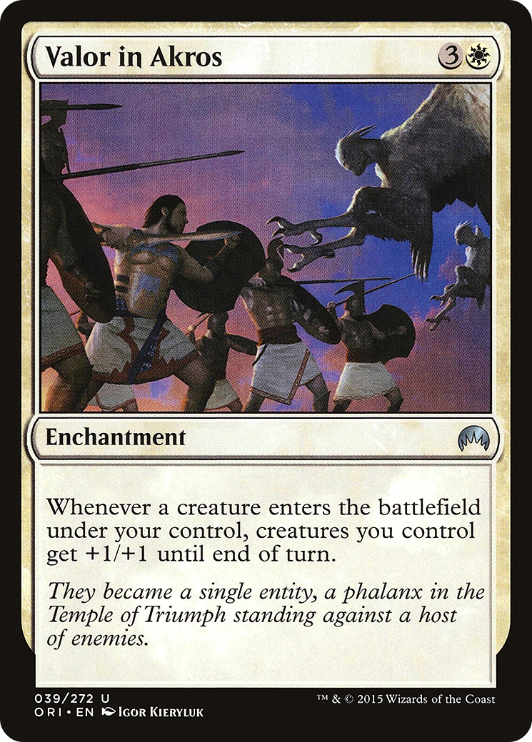 Image of Valor in Akros (ORI-039) - Magic Origins Foil