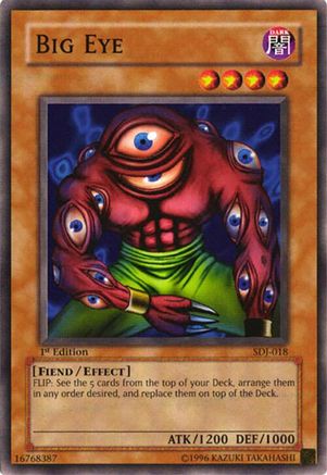 Image of Big Eye (SDJ-018) - Starter Deck: Joey 1st Edition