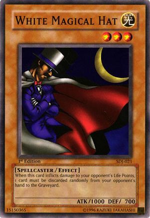Image of White Magical Hat (SDJ-021) - Starter Deck: Joey 1st Edition