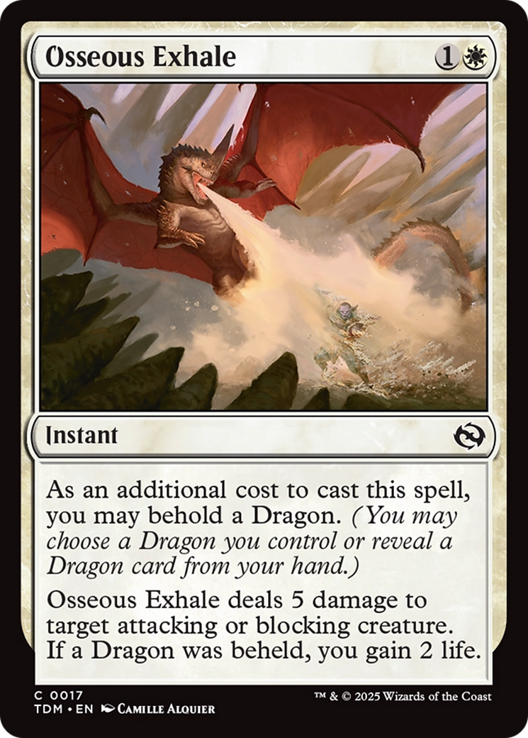 Image of Osseous Exhale (TDM-017) - Tarkir: Dragonstorm