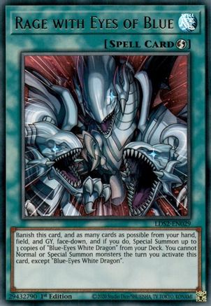 Image of Rage with Eyes of Blue (LDS2-EN029) - Legendary Duelists: Season 2 1st Edition