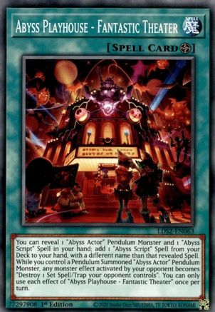 Image of Abyss Playhouse - Fantastic Theater (LDS2-EN063) - Legendary Duelists: Season 2 1st Edition