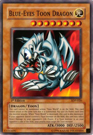 Image of Blue-Eyes Toon Dragon (SDP-020) - Starter Deck: Pegasus Unlimited