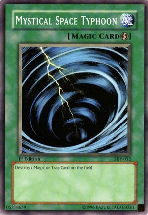 Image of Mystical Space Typhoon (SDP-032) - Starter Deck: Pegasus 1st Edition