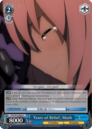 Image of Tears of Relief, Mash (FGO/S75-E095 C) - Fate/Grand Order Absolute Demonic Front: Babylonia