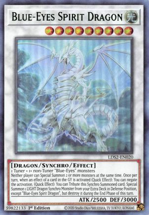 Image of Blue-Eyes Spirit Dragon (Green) (LDS2-EN020) - Legendary Duelists: Season 2 1st Edition