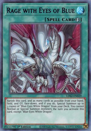 Image of Rage with Eyes of Blue (Blue) (LDS2-EN029) - Legendary Duelists: Season 2 1st Edition