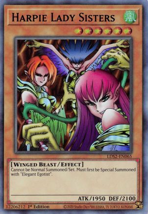 Image of Harpie Lady Sisters (Blue) (LDS2-EN065) - Legendary Duelists: Season 2 1st Edition