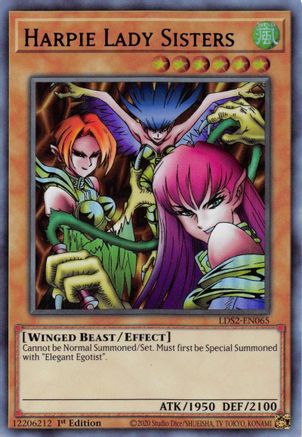 Image of Harpie Lady Sisters (Purple) (LDS2-EN065) - Legendary Duelists: Season 2 1st Edition