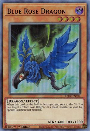 Image of Blue Rose Dragon (Purple) (LDS2-EN104) - Legendary Duelists: Season 2 1st Edition